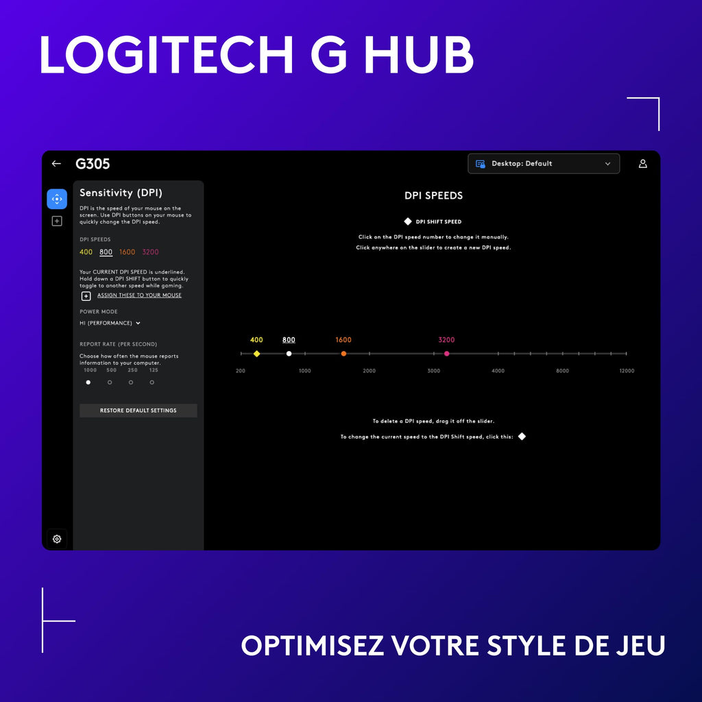 Logitech G G305 LIGHTSPEED Souris Gamer sans Fil