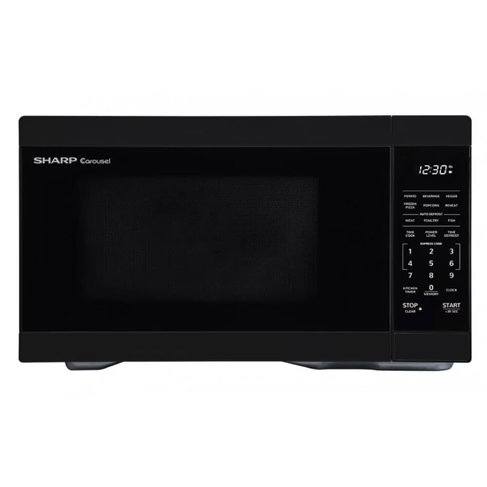 Sharp 1.1 cu. ft. 1000W Countertop Microwave Oven, Black