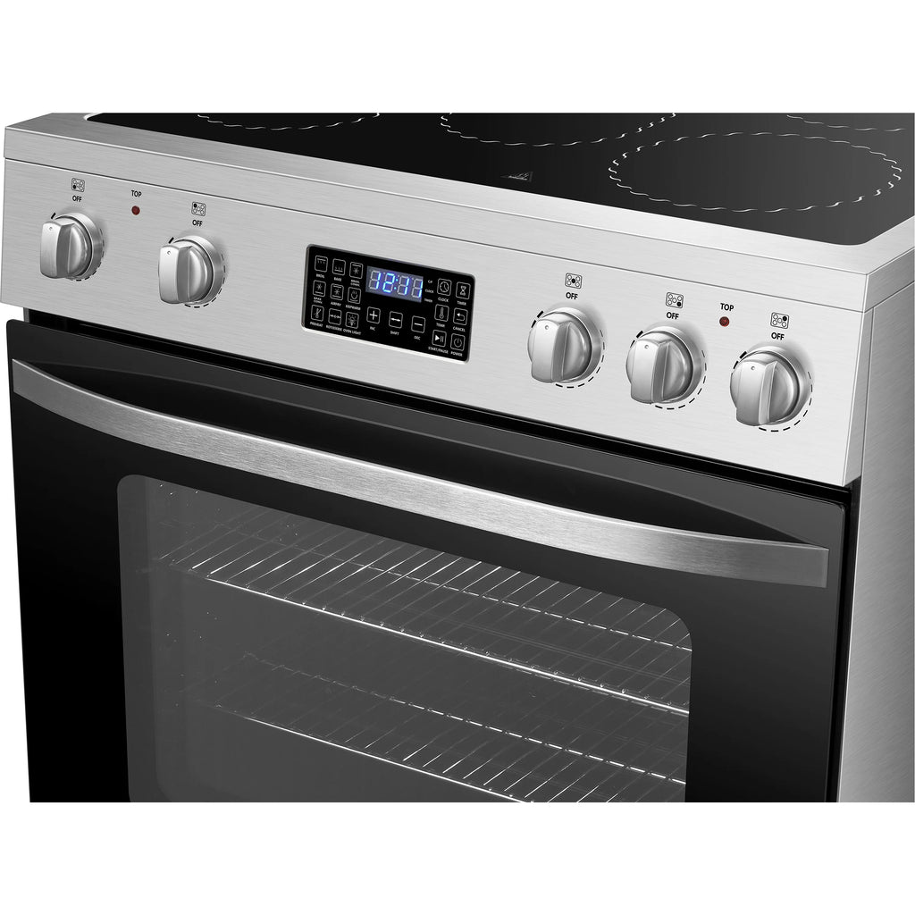 Lanbo 30 inch 5.9 CU.ft. Freestanding Electric Convection Range with Air Fry and Rotisserie, Electric cord or plug is not included