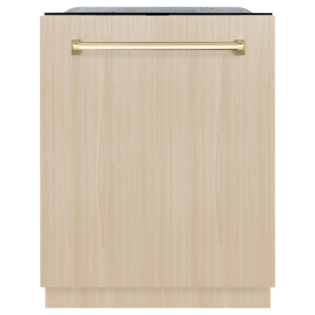 Zline Dwmtz-24-G 24" Wide 16 Place Setting Built-In Panel Ready Top Control Dishwasher -