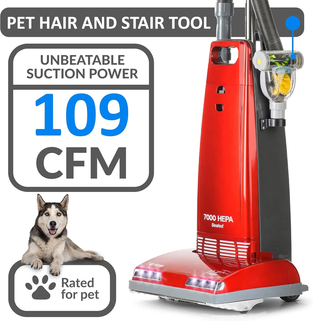Prolux 7000 Upright HEPA Vacuum with on Board Tools