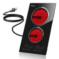 Nardea Two Burner Electric Cooktop 110V Plug in
