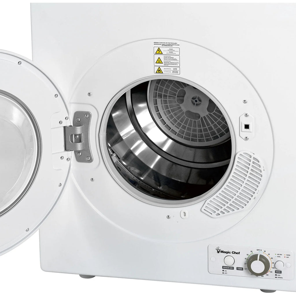 Magic Chef 2.6 cu ft Compact Electric Dryer, White