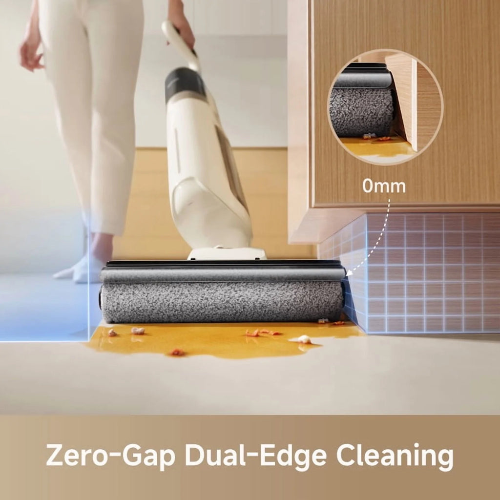 MOVA K30SE Wet Dry Vacuum,180��Flat Reach Floor Mop,Self Dual-Edge Cleaning,18000 Pa Suction