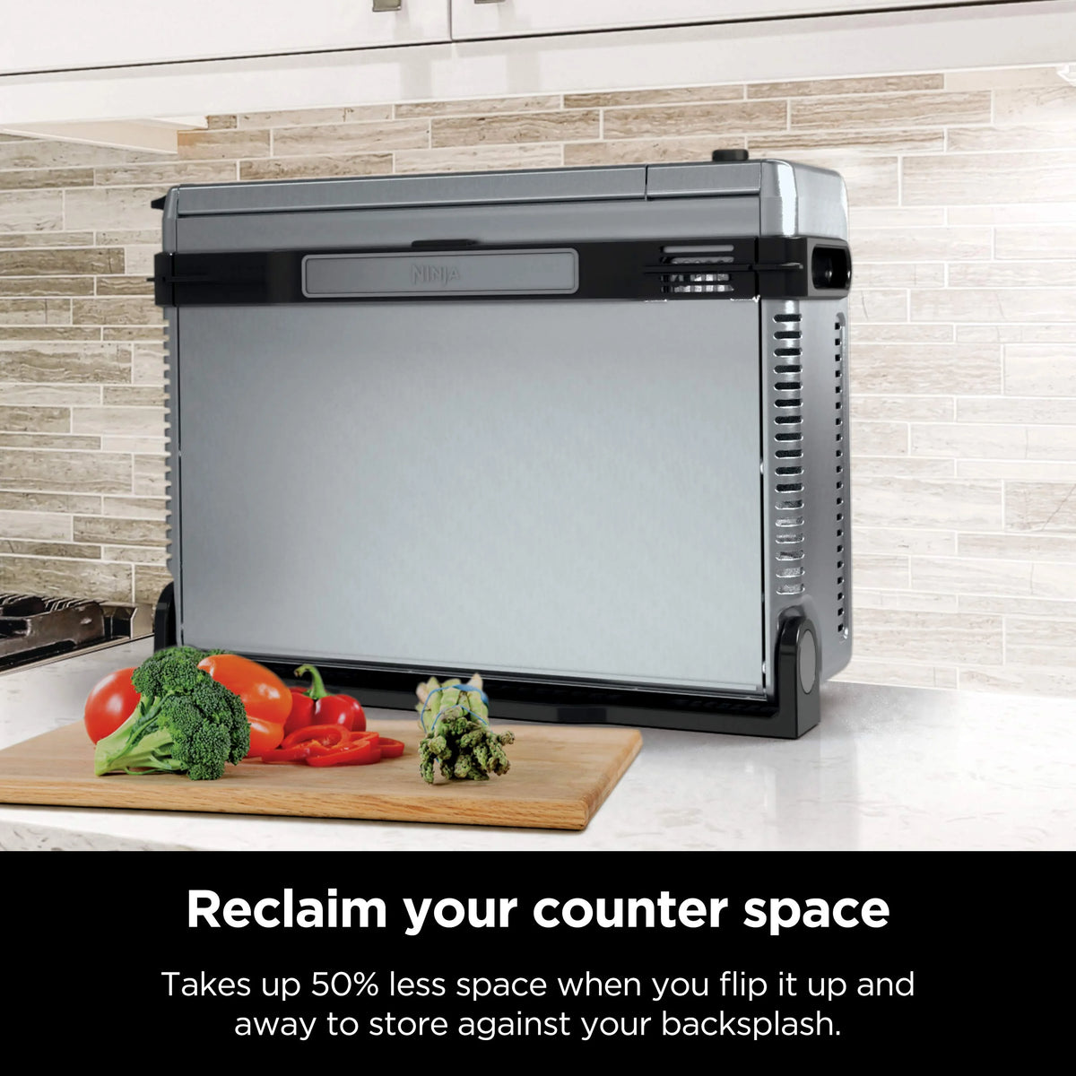 Ninja Foodi 6-in-1 Digital Air Fry Oven, Air Fryer, Convection Oven, Toaster, with Digital Crisp Control Technology, Compact Size, Stainless, SP080