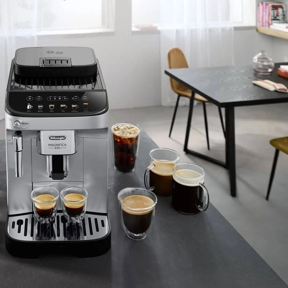 DeLonghi Magnifica Evo Automatic Espresso & Coffee Machine, 6 Recipe - ECAM29043SB