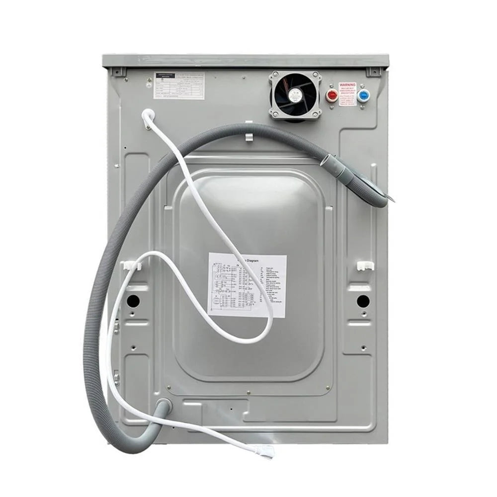 Pemberly Row Pet Compact 110V Vented/Ventless 15 lbs Combo Washer Dryer Silver