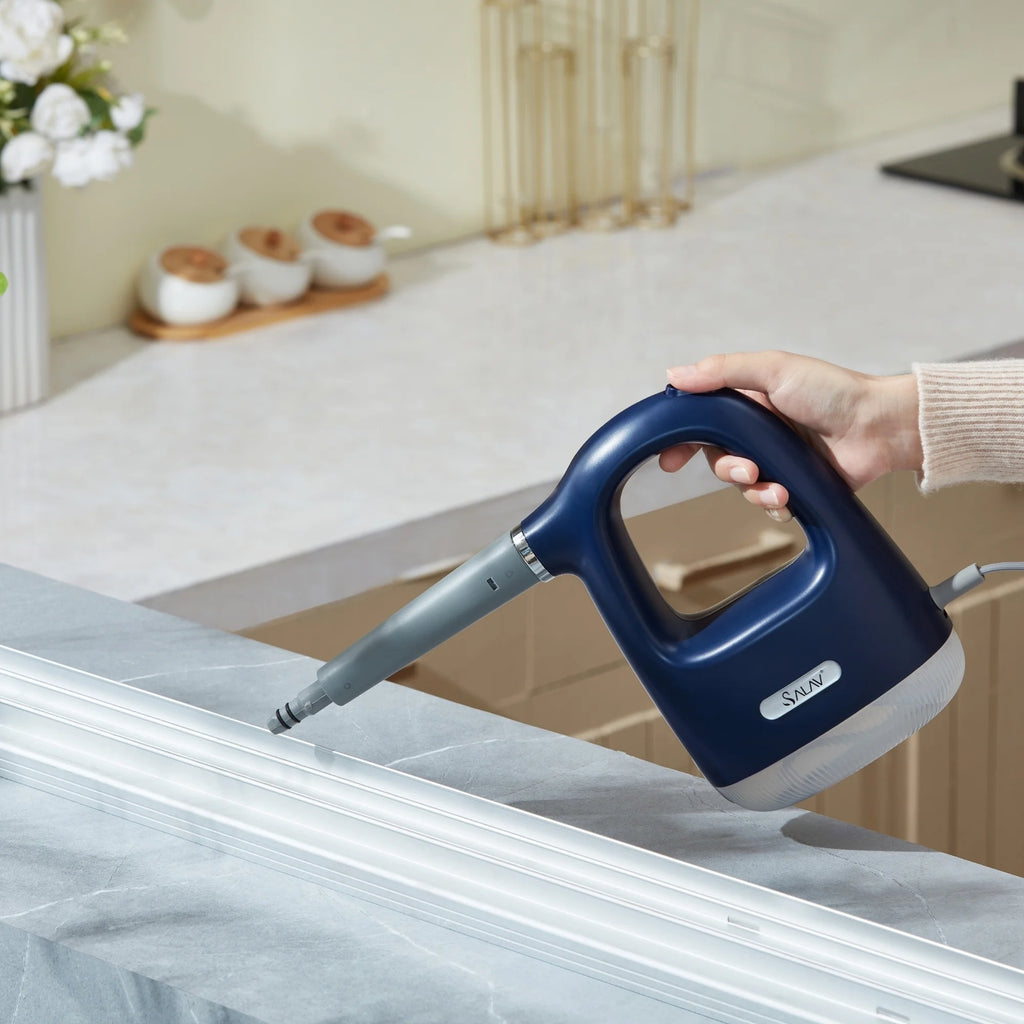 SALAV? CS-100 CleanSteam Compact Steam Cleaner, Navy