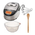 Tiger JKT-D18U 10-Cup Induction Heating Rice Cooker with Washing Bowl, Spoon and Measuring Spoons
