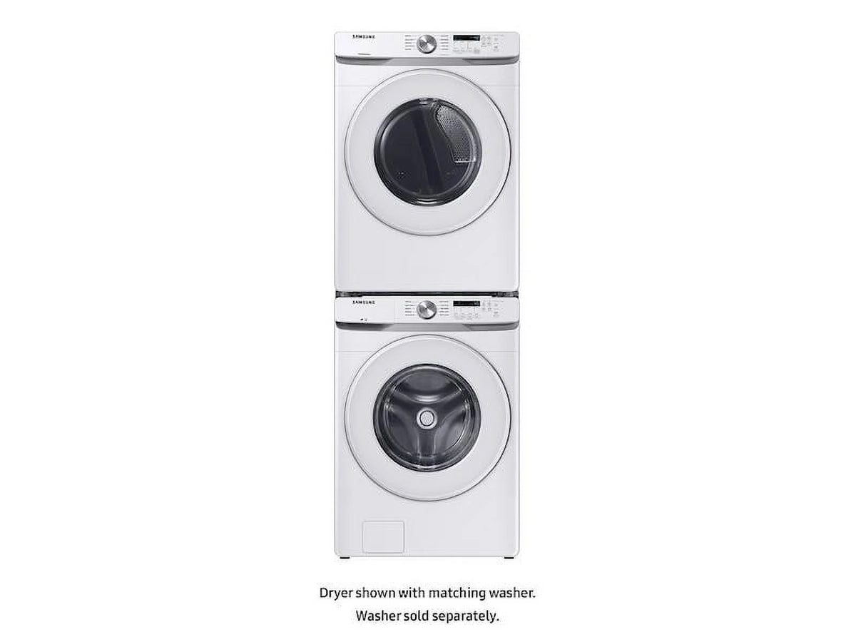 Samsung DVE45T6000W 7.5 Cu. Ft. Front Load Electric Dryer with Sensor Dry