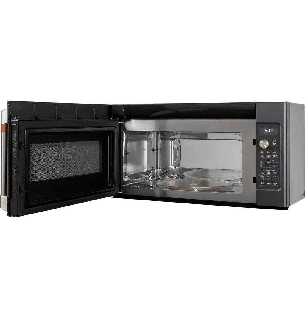Café CVM517P3RD1 1.7 Cu. Ft. Matte Black Convection Over-the-Range Microwave with Air Fry