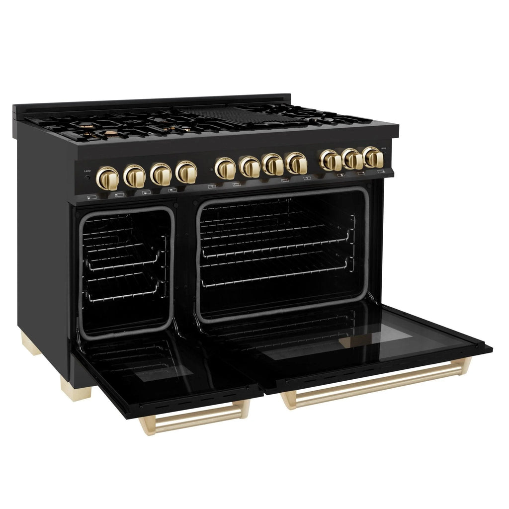 ZLINE KITCHEN AND BATH RABZ48CB professional gas range