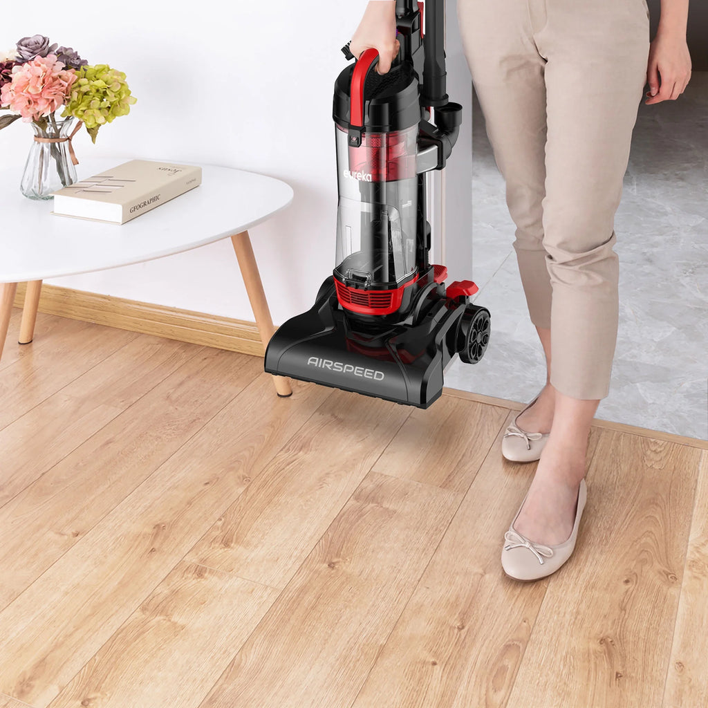 Eureka Air Speed Compact Bagless Upright Carpet & Hard-Floor Vacuum Cleaner, NEU102, Red, New