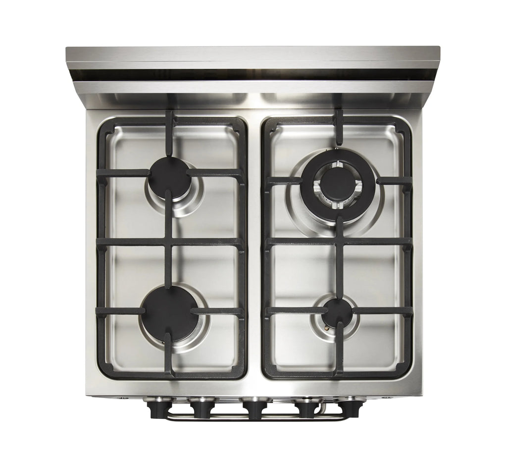 Unique Prestige 24�?2.3 cu ft Double Oven Gas Range in White