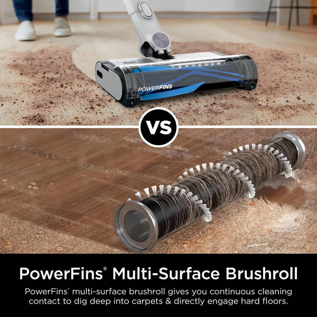 Shark Detect Clean & Auto Empty System, Cordless Stick Vacuum Cleaner- PowerFins Brushroll, LED Headlights