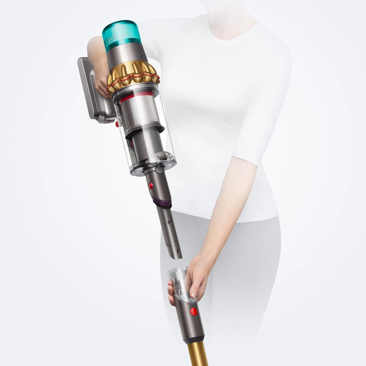 Restored Premium Dyson V15 Detect Vacuum | Iron/Gold (Refurbished)