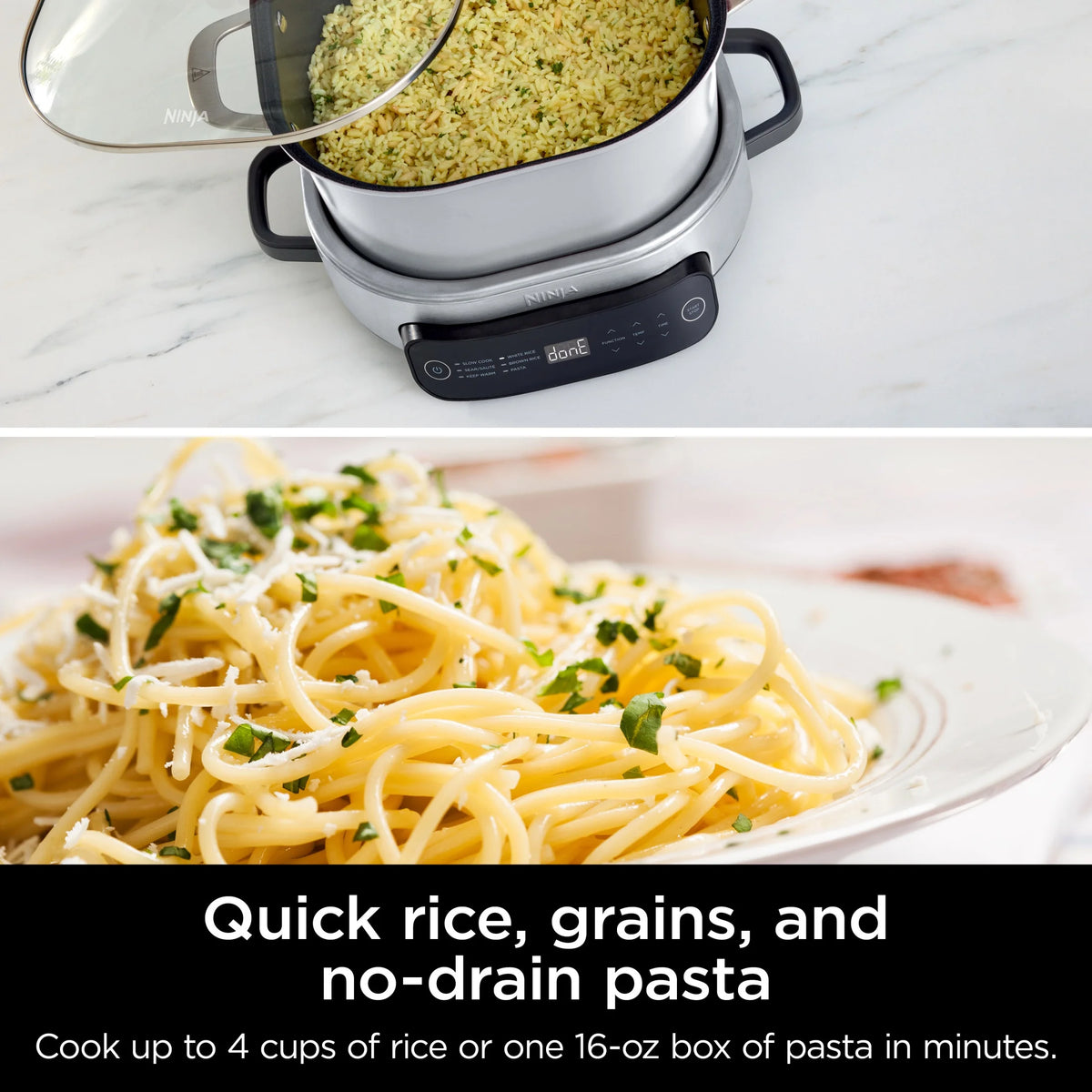 Ninja Foodi 6.5 qt Everyday PossibleCooker, Stainless Steel/White, Multi Cooker, Slow Cooker, MC1100