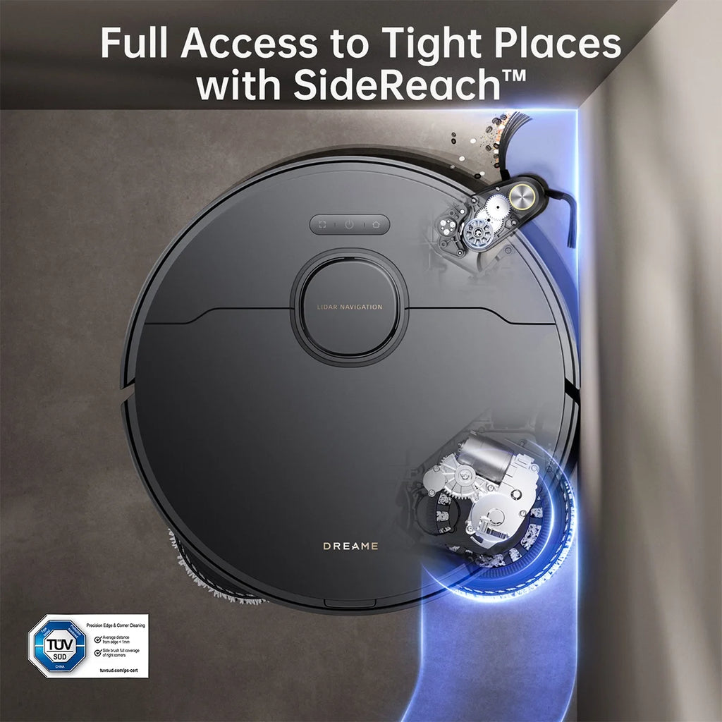 dreame L40 Ultra Robot Vacuum with Removable & Liftable Mop, Extendable & Liftable SideBrush, 11,000Pa Suction, 149a?? Mop & Washboard Self Cleaning, Auto-Empty, Auto Refill, Voice Control
