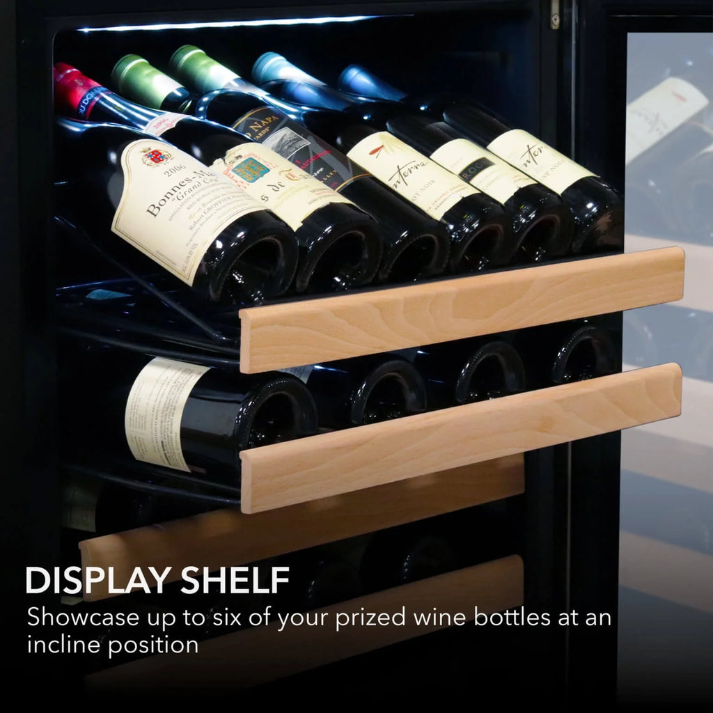 Whynter 24 inch Wine Cooler Refrigerator, 54 Bottle Wine Fridge with Stainless Steel Glass Door