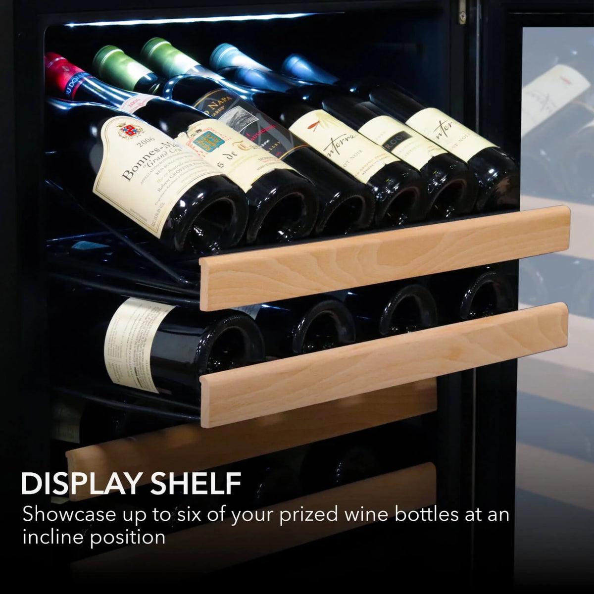 Whynter 24 inch Wine Cooler Refrigerator, 54 Bottle Wine Fridge with Stainless Steel Glass Door