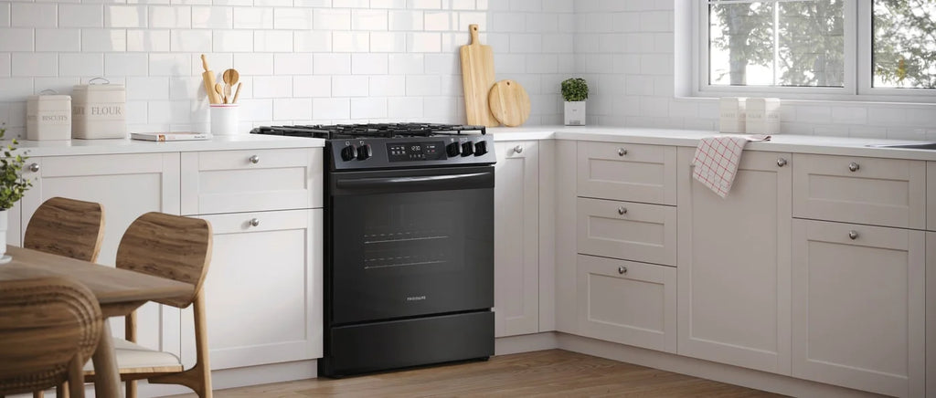 Frigidaire 30" Gas Range with Steam Clean, Black