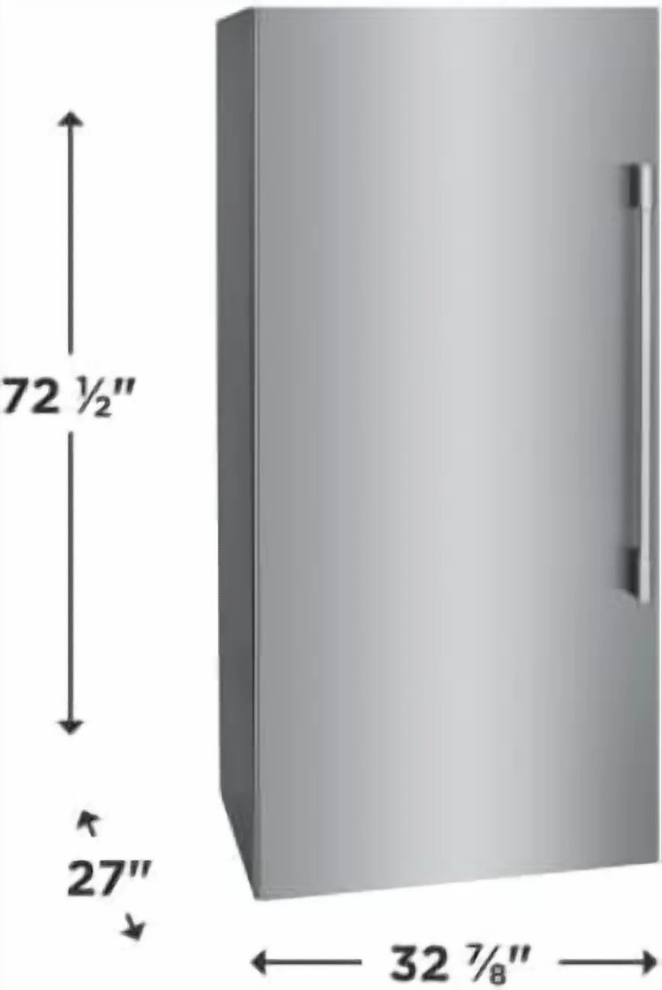 Frigidaire PRDF1922AF 33-inch freezer column featuring a 19 cu. ft. capacity