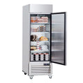 KFFKFF Commercial Reach-In Refrigerator 19.32 Cu.ft Upright Freezer 1 Door 4 Shelves 4 Wheels 27" Width