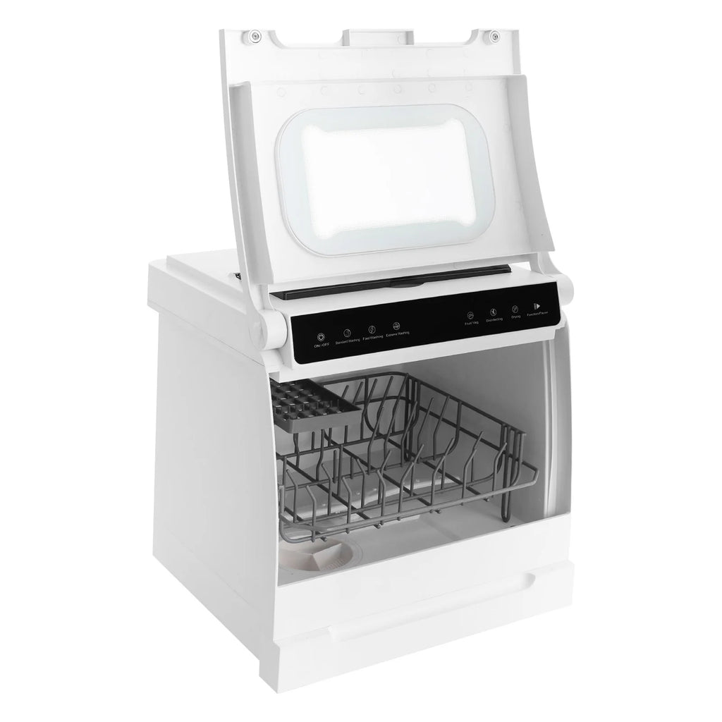 User-Friendly Dishwasher, Touchscreen Control with Visual Window, Top-Load Design with Sunken Handle, Easy for Elderly Users