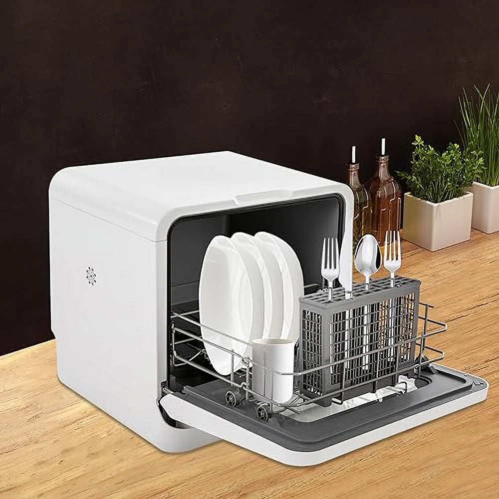 120V Countertop Dishwasher Portable Dishwasher 360 Degree Auto Spray Type Comfee Countertop Dishwasher 785W Air-Cooled Drying Portable 3-in-1 Countertop Dishwasher Mini Washing Mac