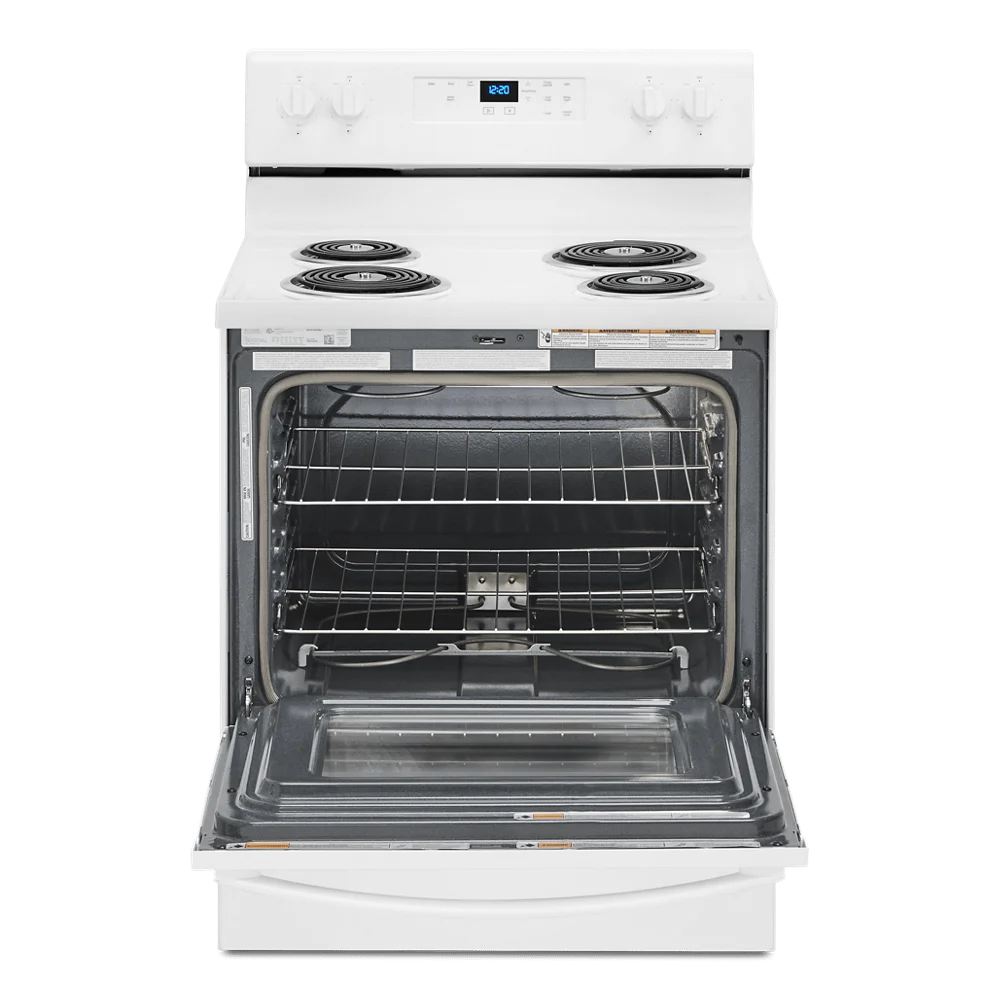 WHIRLPOOL WFC315S0JW 30" freestanding coil electric range