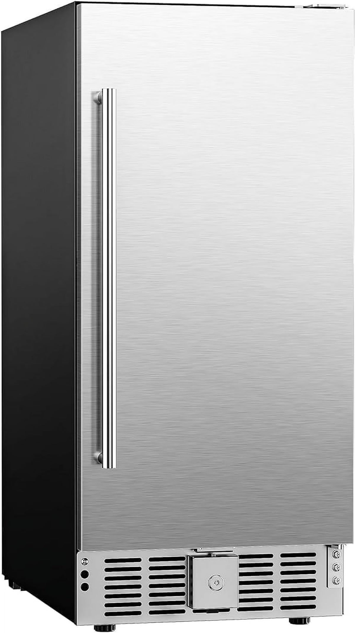 QAUSOU 24 Inch Under Counter Double Drawer Fridge, Weather Proof Stainless Steel Outdoor Beverage Refrigerator for Patio