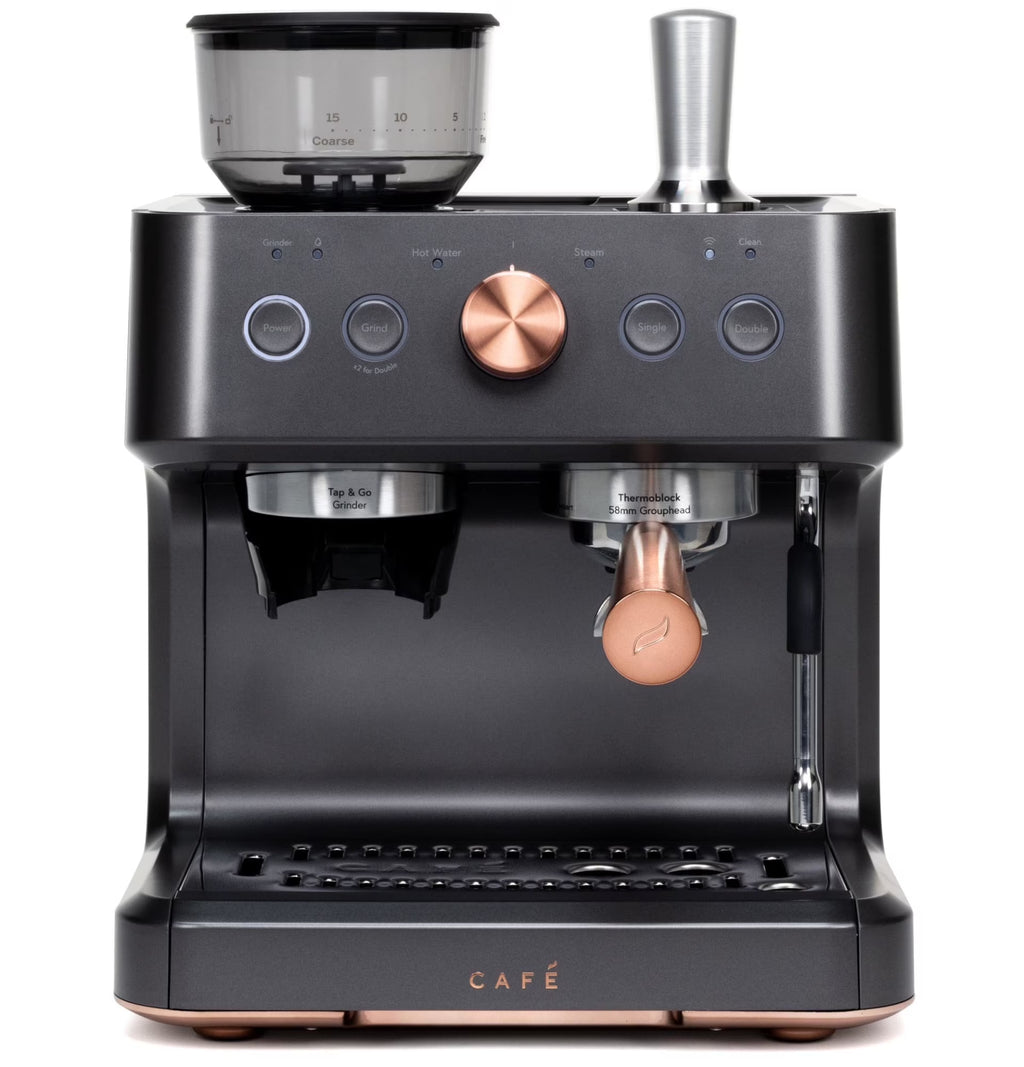 Cafe Automatic Espresso Machine, 15 Bars, Black Espresso Machines