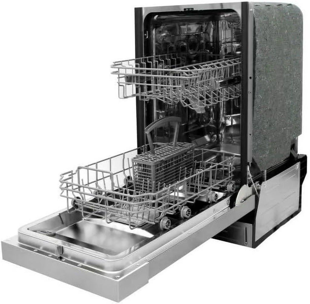 Sunpentown SD-9254WB 18 in. Energy Star Built-In Dishwasher with Heated Drying, White