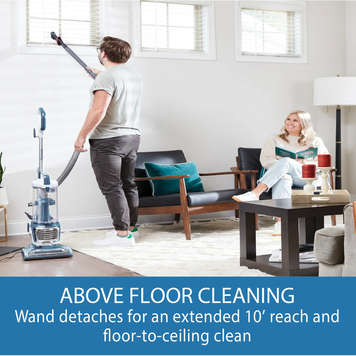 Kenmore AllergenSeala?�� Bagless Upright Multi Surface Vacuum with Hair Eliminator?? Brushroll a?? DU2109