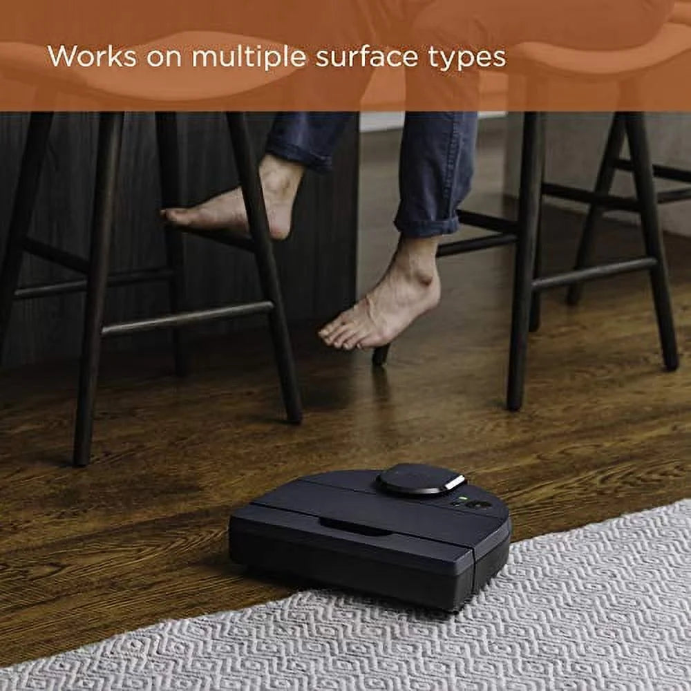 Neato D8 Intelligent Robot Vacuum Cleaner LaserSmart Nav, Smart Mapping, No-Go Zones, WiFi Connected, 100-min runtime, Powerful Suction, Turbo Clean, Edges, Corners & Pet Hair, XXL Dustbin, Alexa