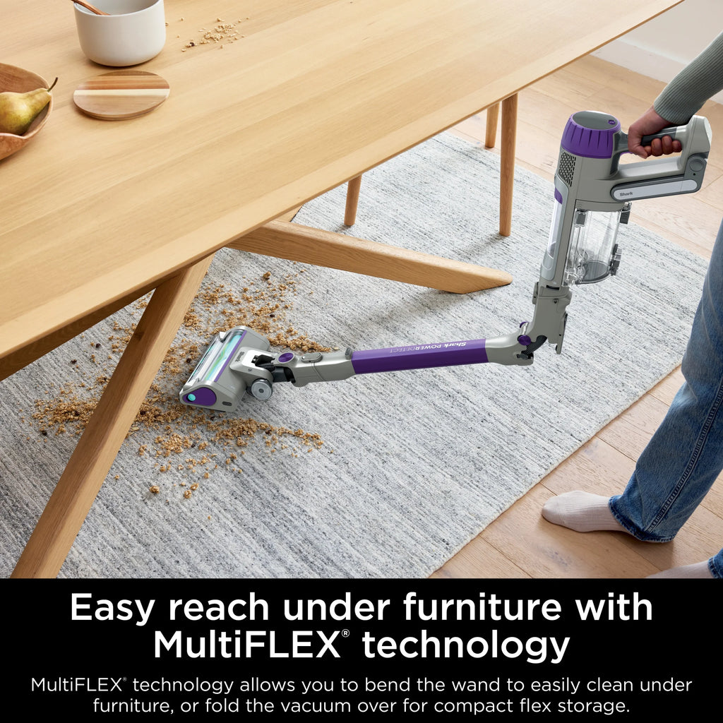 Shark PowerDetect Cordless Stick Vacuum, Multi-Surface, with DuoClean Detect Nozzle and MultiFLEX Wand, Up to 60 Mins Runtime, IP1250 Blue