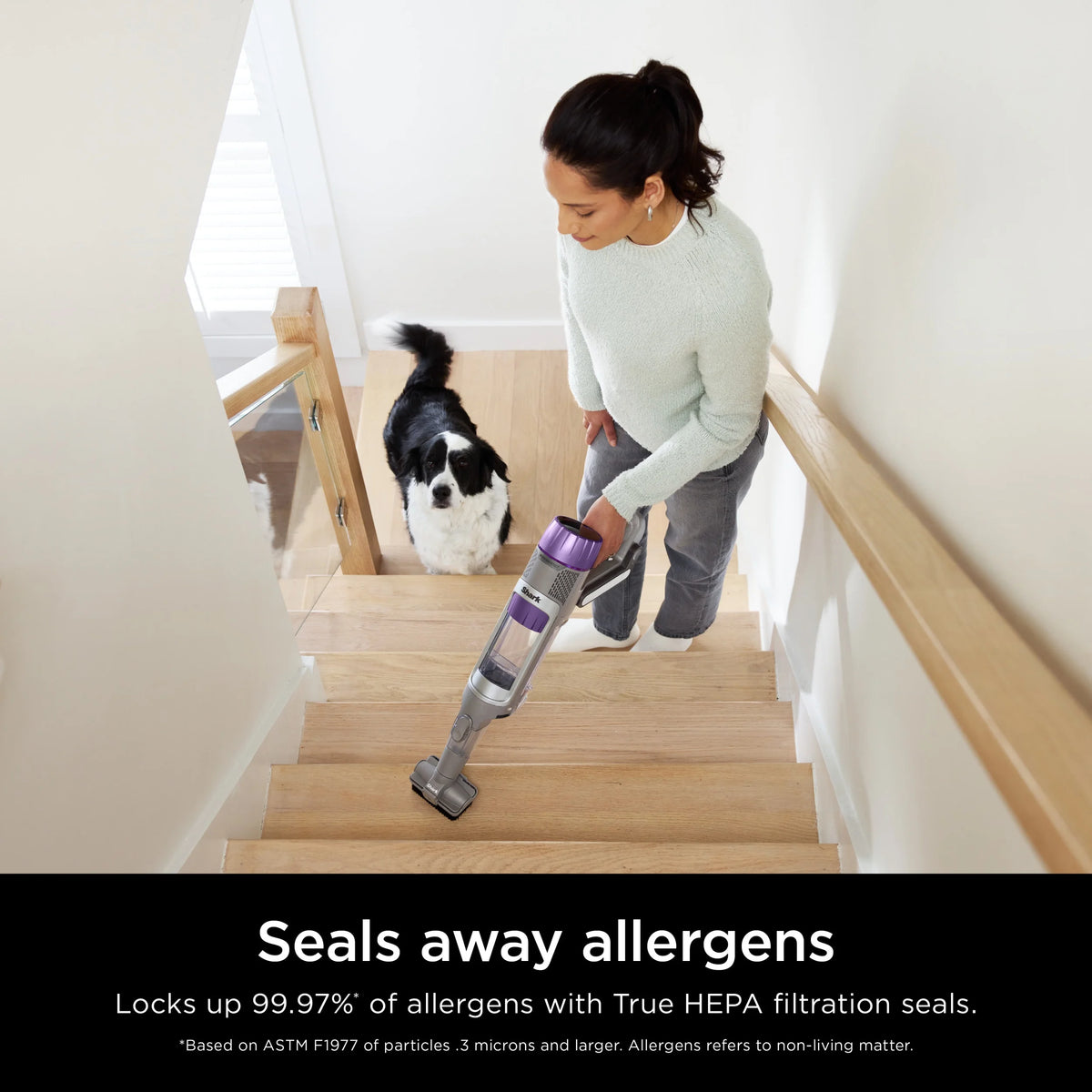 Shark PowerDetect Cordless Stick Vacuum, Multi-Surface, with DuoClean Detect Nozzle and MultiFLEX Wand, Up to 60 Mins Runtime, IP1250 Blue