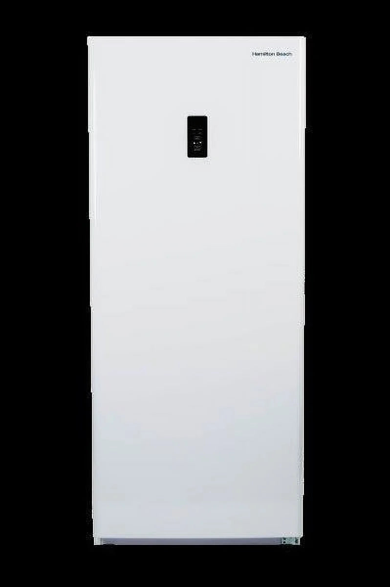 Hamilton Beach 17 cu. ft. Convertible Freezer Refrigerator, Upright Fridge Freezer with Electronic Temperature Control, Energy Efficient White Convertible Fridge - HBFRF1798, White