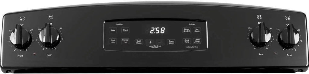 GE Appliances JB258DMBB 30 Inch Electric Freestanding Range Black
