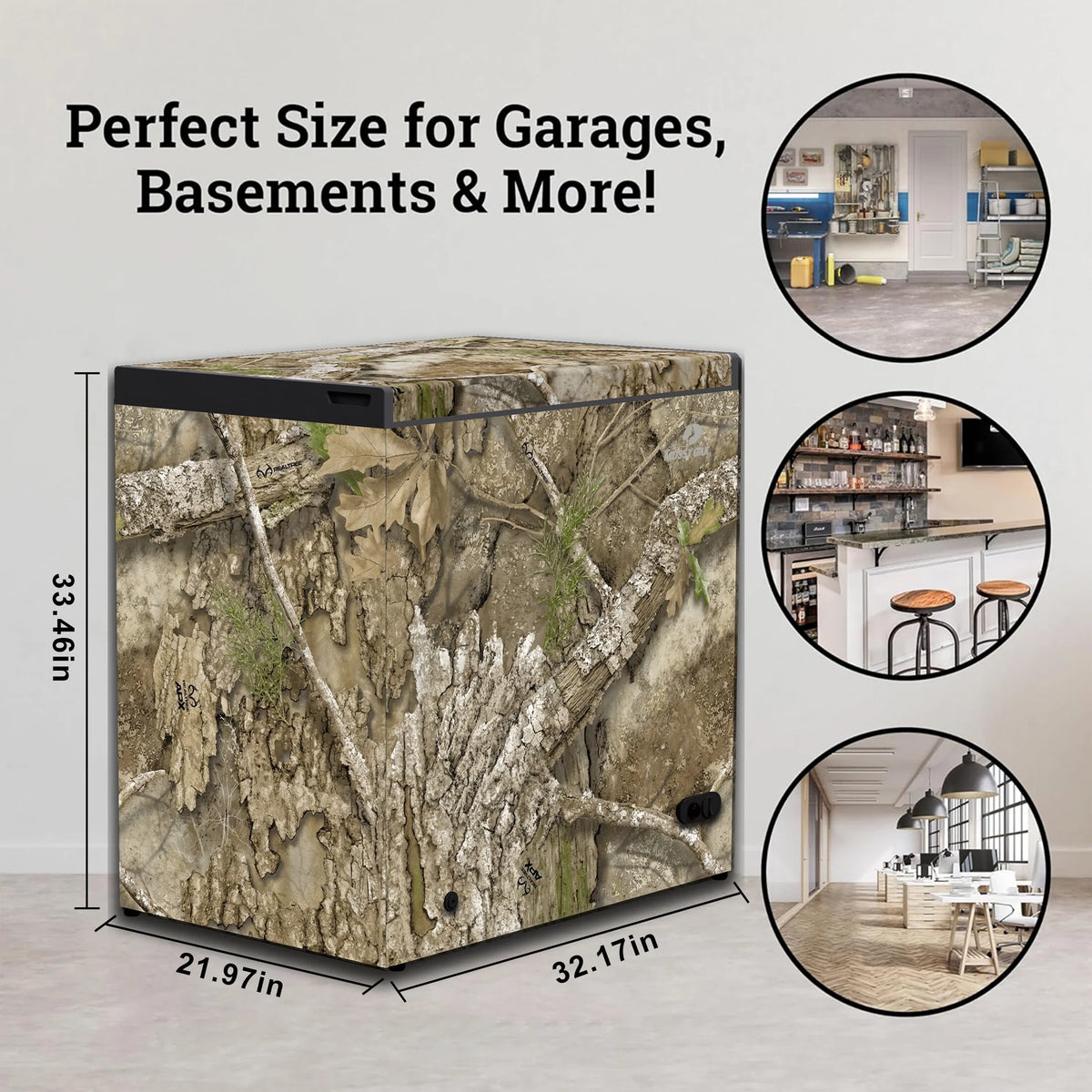 Realtree 7-cu ft Manual Defrost Chest Freezer (Camouflage)