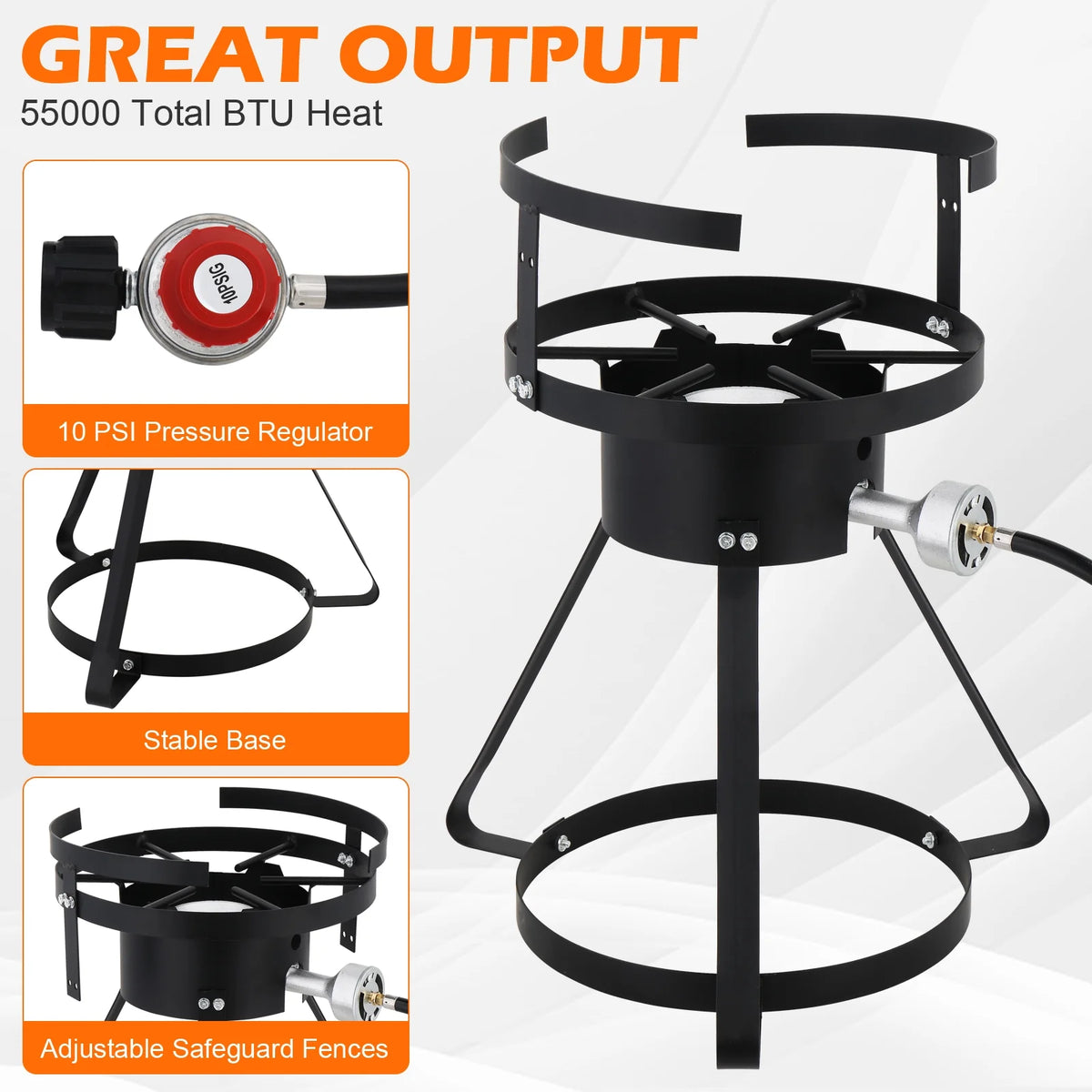 Ktaxon Propane Outdoor Fryer Kit Aluminum Frying/Boiling Turkey Fryer Pot 30QT 4 Piece Set