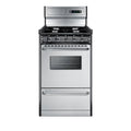 20" Wide Gas Range, Open Burners