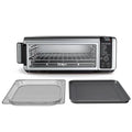 Restored Ninja SP101 Foodi 8-in-1 Digital Air Fry, Large Toaster Oven, Flip-Away for Storage, Dehydrate, Keep Warm, 1800 Watts, XL Capacity, (Stainless Steel) (Refurbished)