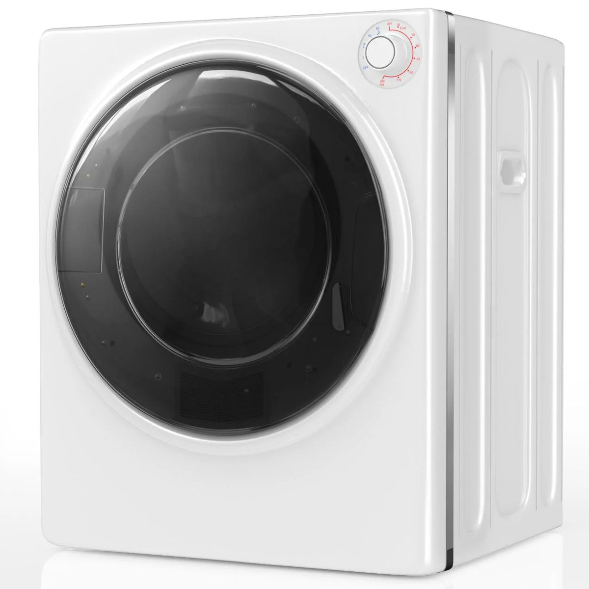 TABU Washer and Dryer Set, 19LBS Fully Automatic Washing Machine & 8.8LBS Clothes Dryer (White&White)