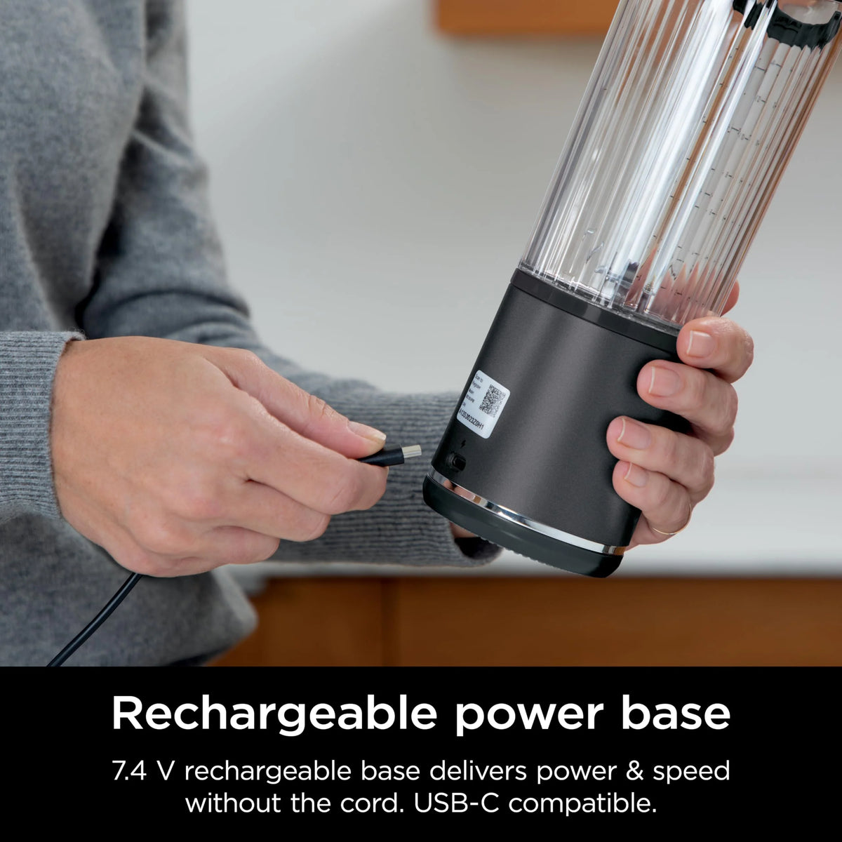 Ninja Blast Portable Blender, Cordless, 18oz. Vessel, Personal Blender for Shakes & Smoothies, BPA Free, Leakproof Lid & Sip Spout, USB-C Rechargeable, Dishwasher Safe Parts, Metallic Purple,