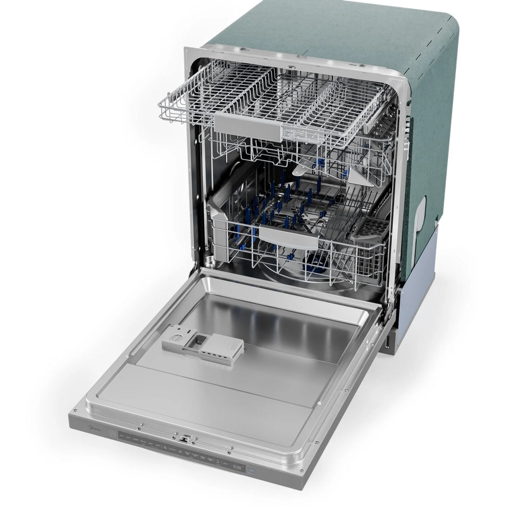 Midea Ultra-Quiet, Built-in dishwasher with Wi-Fi and Targeted Wash Zones, MDT24P5AST, Stainless Steel