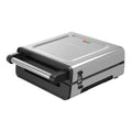 Open Box George Foreman 4�C6 Serving Electric Indoor Grill, Contact Smokeless Grilling with Removable Plates and Drip Tray, Stainless Steel Housing
