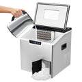Corded Electric Ice Cube Maker, Tabletop Ice Maker, Crushed Ice and Ice Cube Maker ZBS-20 with LCD Display