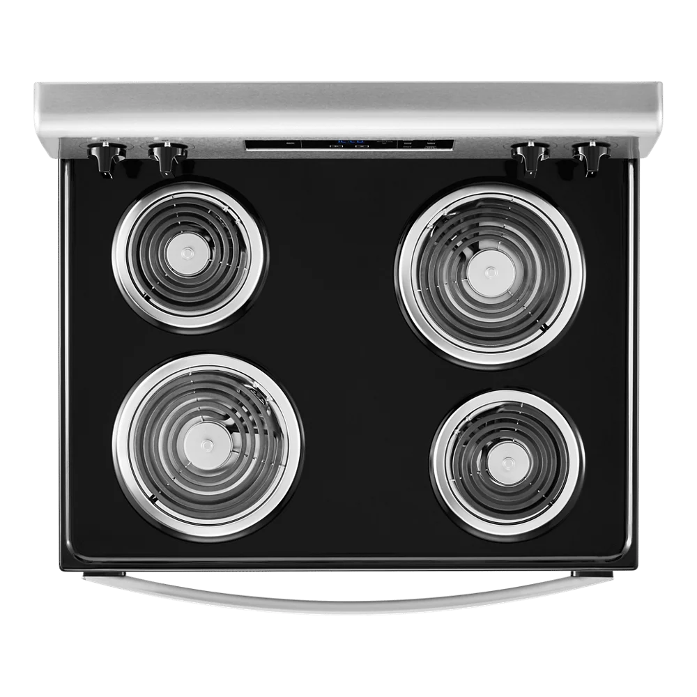WHIRLPOOL WFC150M0JW 30" freestanding coil electric range