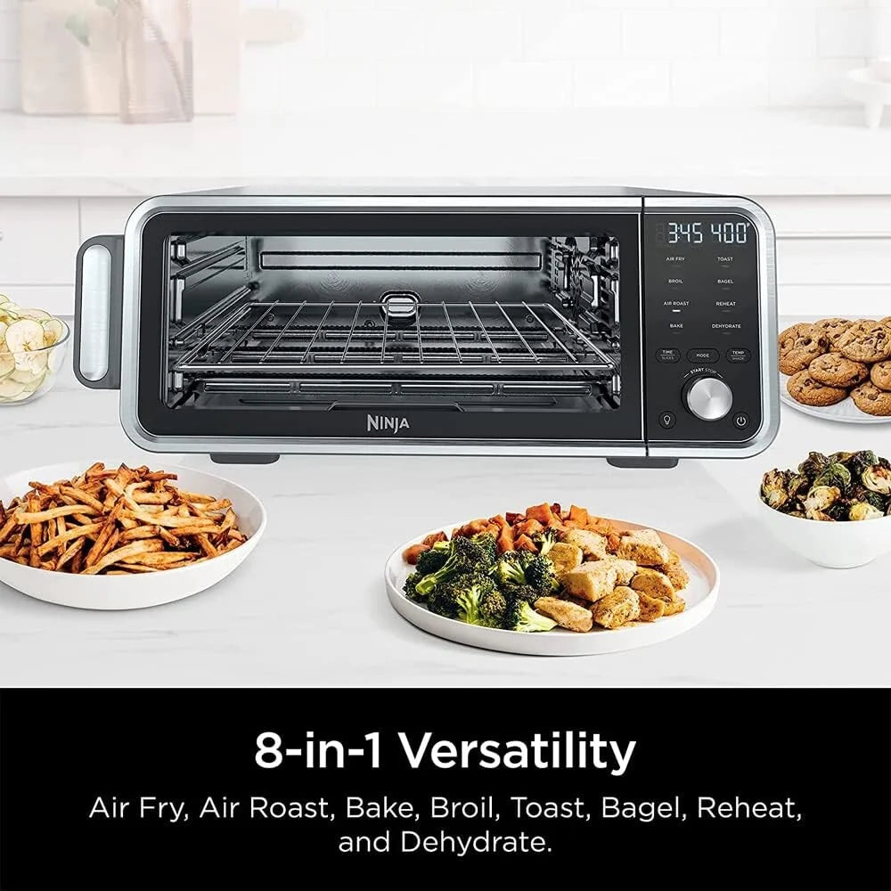 Restored Ninja FT205CO Digital Air Fry Pro Countertop 8-in-1 Oven in Stainless Steel (Refurbished)